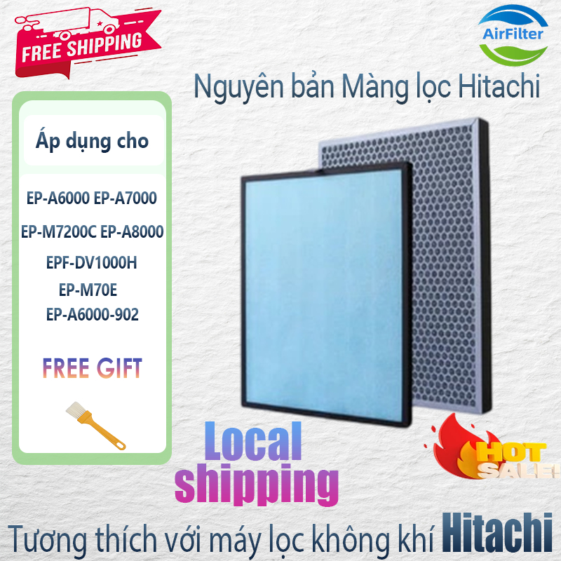 Lõi Lọc Không Khí Hitachi EP-A6000 / EP-A7000 / EP-M7200C. àng lọc không khí HEPA và than hoạt tính