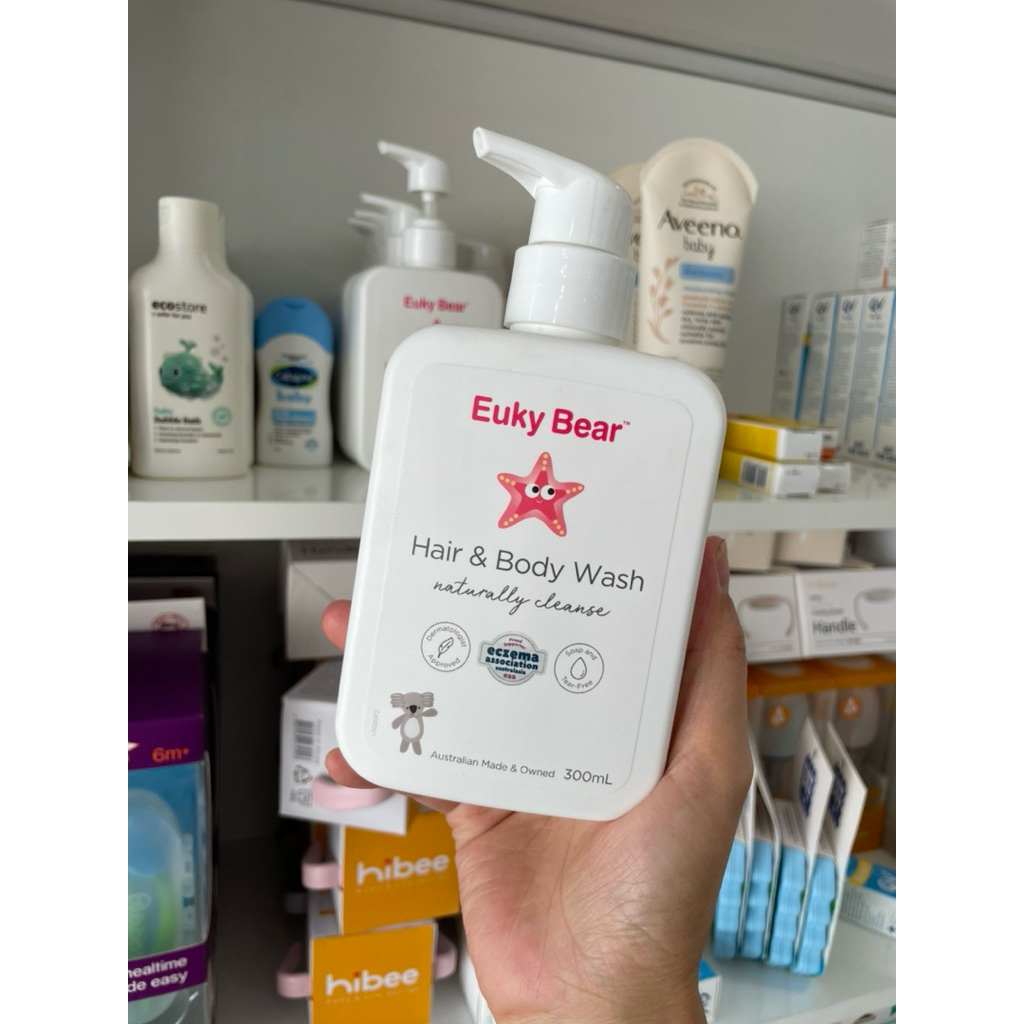 Sữa tắm & gội Euky Bear Hair & Body Wash dịu nhẹ cho bé size 300ml
