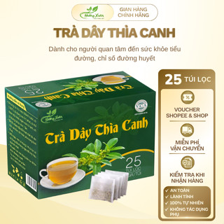 (Mua 3 tặng 1) Trà Dây Thìa Canh, trà thìa canh tốt cho sức khỏe đường huyết, ổn định đường huyết