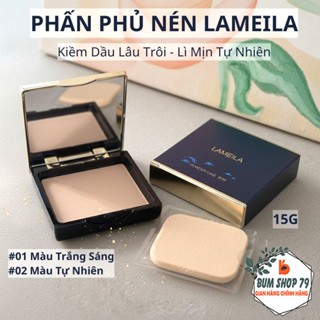  Phấn Phủ Kiềm Dầu Lameila Mịn Màu Nhẹ Tự Nhiên Lâu Trôi Phấn Nén Phủ Che Khuyết Điểm Lỗ Chân Lông 