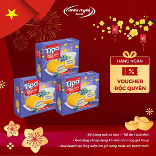  COMBO 3 hộp Bánh Tipo Bông Lan Sữa Chua Việt Quất 268g 