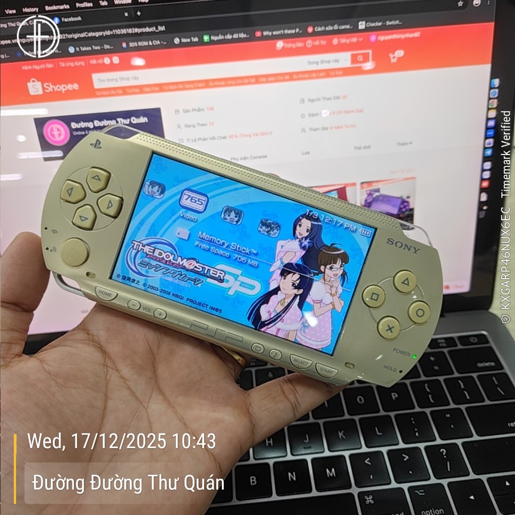 [Máy Cũ 98% - Đọc kỹ trong phần mô tả] PSP 1000 - 64G - Đã Mod