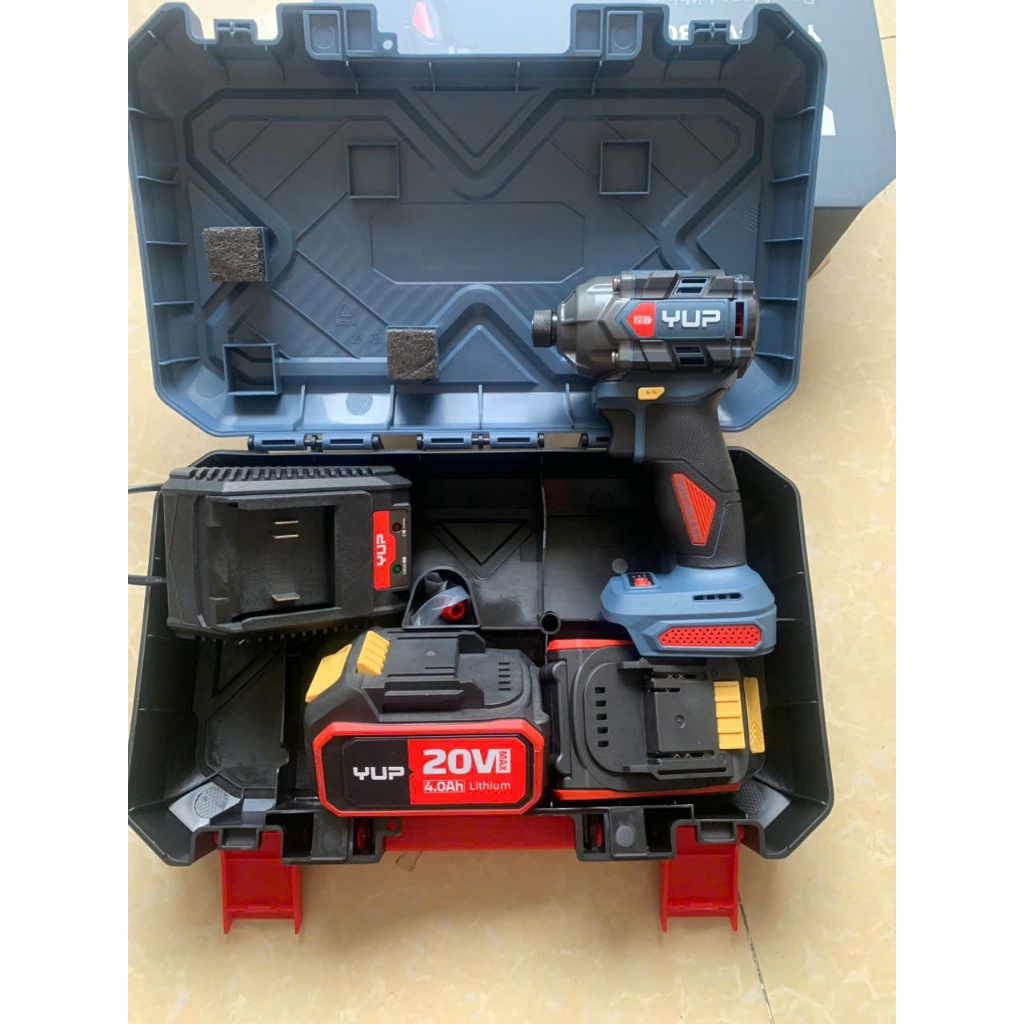 Máy siết vít dùng pin YUPAI YP20-W230M, 20V Li-ion, lực siết 230Nm, động cơ không chổi than