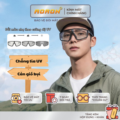 Kính Thể Thao Chống Gió Bụi Nước Mưa AORON Đạp Xe Vận Động Ban Ngày Ban Đêm Chống Tia UV400 Đổi Màu Đa Dạng AK189