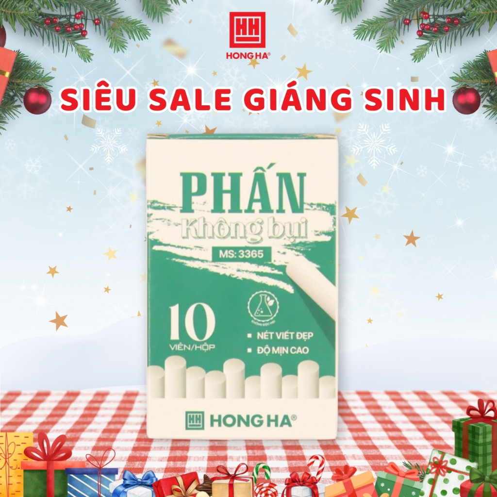 Hộp Phấn Trắng Không Bụi Hồng Hà - 3365