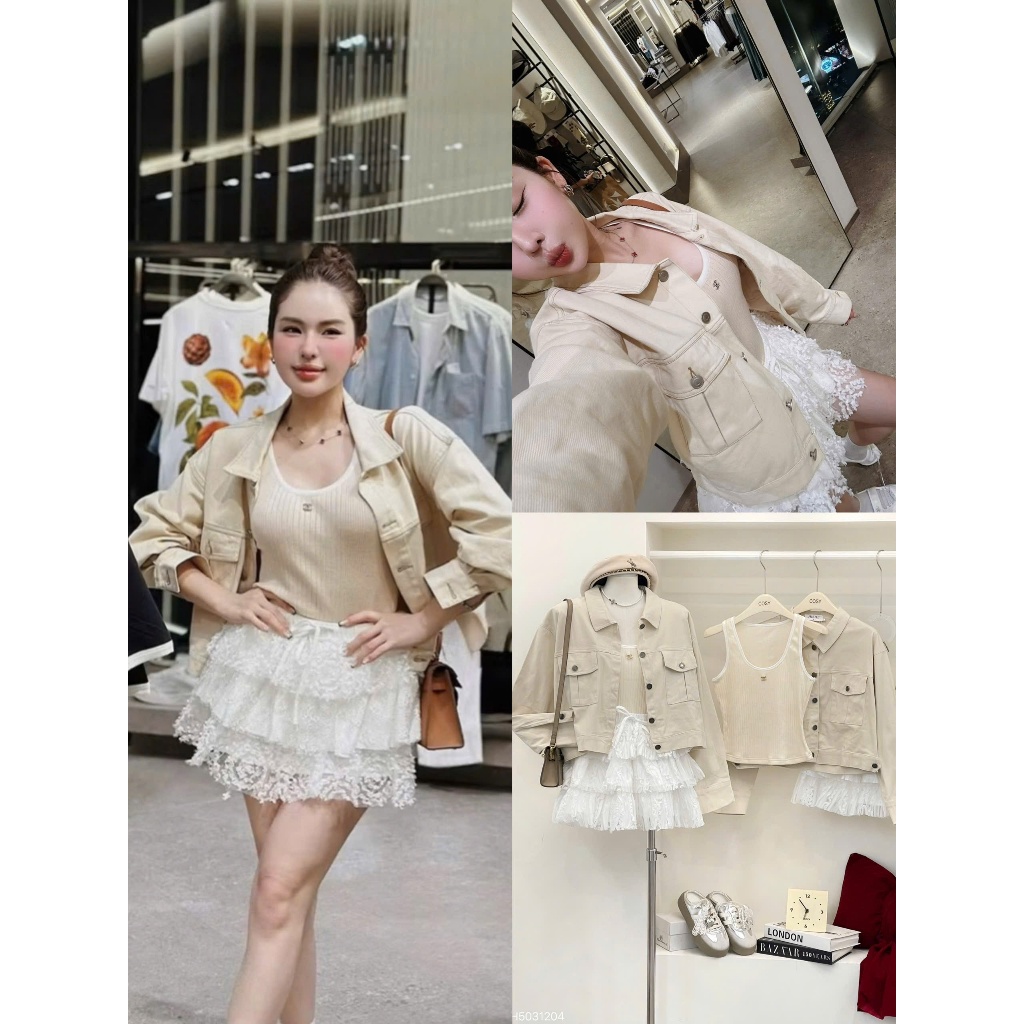 SET 3 MÓN ÁO KHOÁC KAKI + CV TẦNG