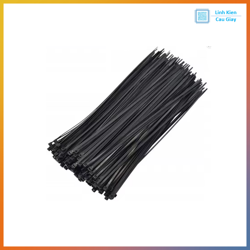 Dây thít màu đen nhiều kích thước (100c)