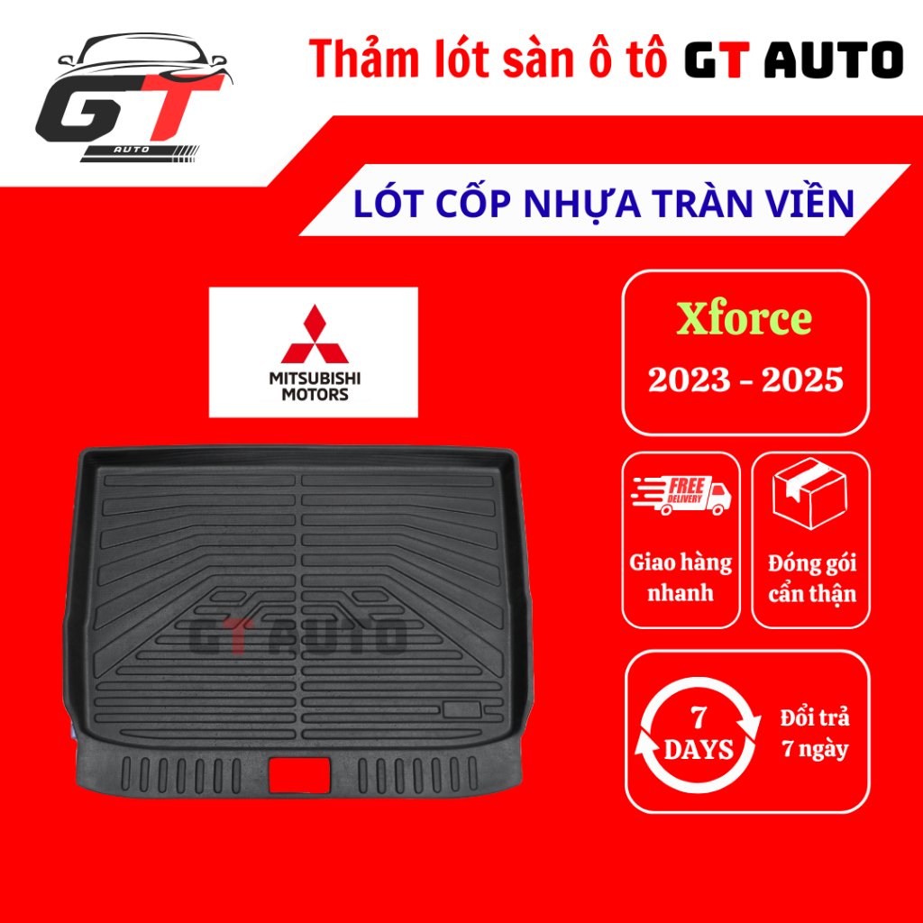 Thảm lót cốp nhựa đúc TPE Mitsubishi Xforce