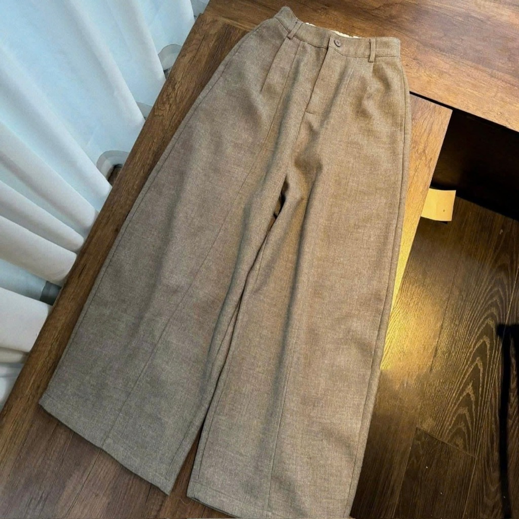 Quần Baggy Dạ Dáng Thụng Màu Tiêu Siêu Đẹp Cho Nữ