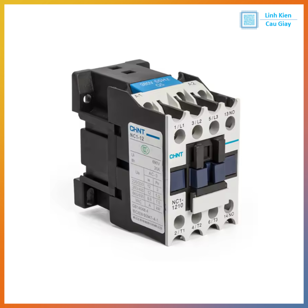 Contactor CHINT CJX2 cuộn hút 220V (12A/18A/32A)