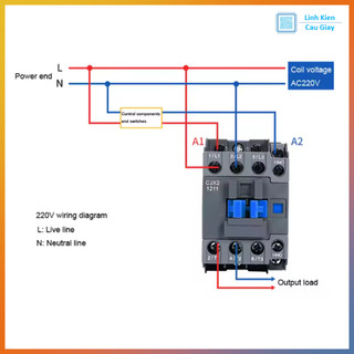 Contactor CHINT CJX2 cuộn hút 220V (12A/18A/32A)