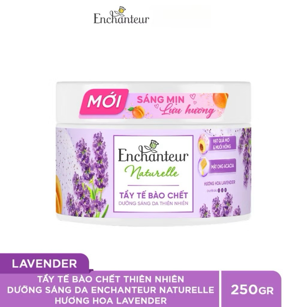 Tẩy tế bào chết sáng da thiên nhiên Pháp Enchanteur Naturelle 250g