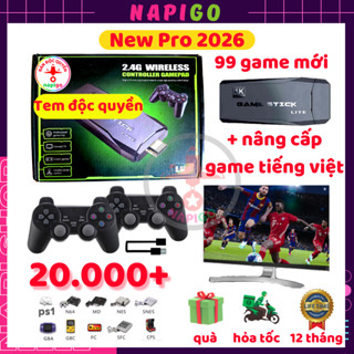  Game Stick M8 3D 41000 game PSP PS HDMI điện tử 4 nút máy chơi game Napigo cầm tay không dây GD10 