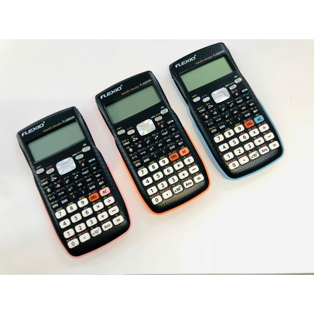 Máy tính khoa học FLEXIO FX680VN 529 Tính Năng Cầm Tay Học Sinh đạt chuẩn mang vào phòng thi