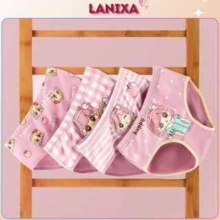 Combo 4 Quần lót bé gái dễ thương thoáng mát - Set 4 Quần chip cho bé xinh xắn đáng yêu LANIXA L7002