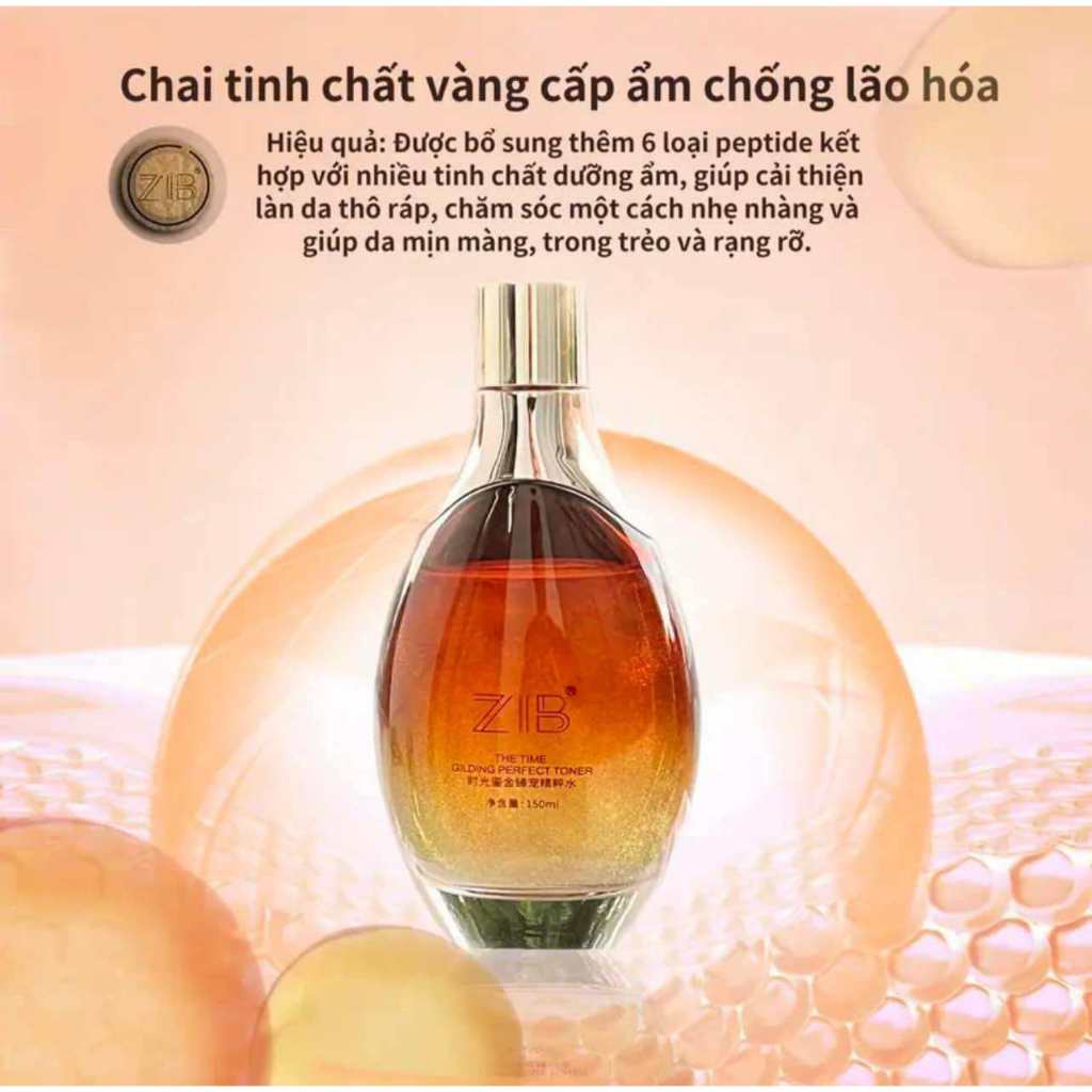 Bộ Sản Phẩm Dưỡng Da Mặt  Thương hiệu ZIB toner serum tinh chất kem dưỡng