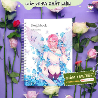  Sổ Vẽ Đa Chất Liệu Ong Mặt Bự - Giấy Không Kị Tẩy - Bìa The Wings - Sketchbook Không Kèm Tài Liệu Vẽ 