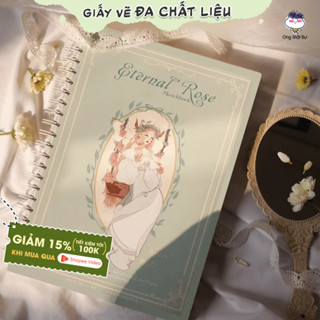  Sổ Vẽ Đa Chất Liệu Ong Mặt Bự - Giấy Không Kỵ Tẩy - Bìa Enternal Rose - Sketchbook Không Kèm Tài Liệu Vẽ 