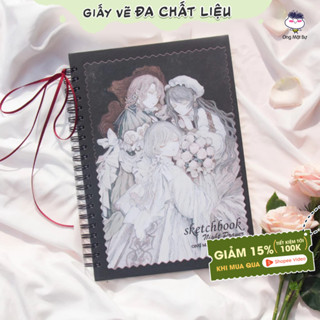  Sổ Vẽ Đa Chất Liệu Ong Mặt Bự - Giấy Không Kỵ Tẩy - Bìa Yuko - Sketchbook Không Kèm Tài Liệu Vẽ 
