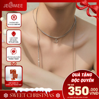   Tặng charm chữ  Dây chuyền nữ Slay Lariat Jesmee dáng dài  đeo 5 kiểu phong cách độc đáo- N2594 
