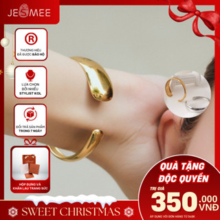  Vòng tay nữ trơn Streakly Bangle Jesmee phong cách tối giản dễ phối đồ - H5526 