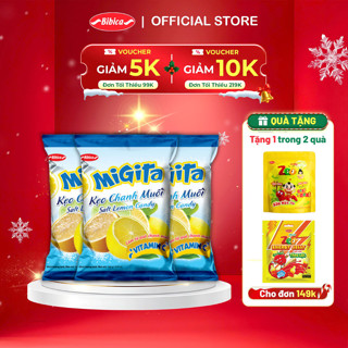  Combo 3 Kẹo Cứng Migita Bibica 140g Vị Chanh Muối Chua Ngọt Thơm Thanh 