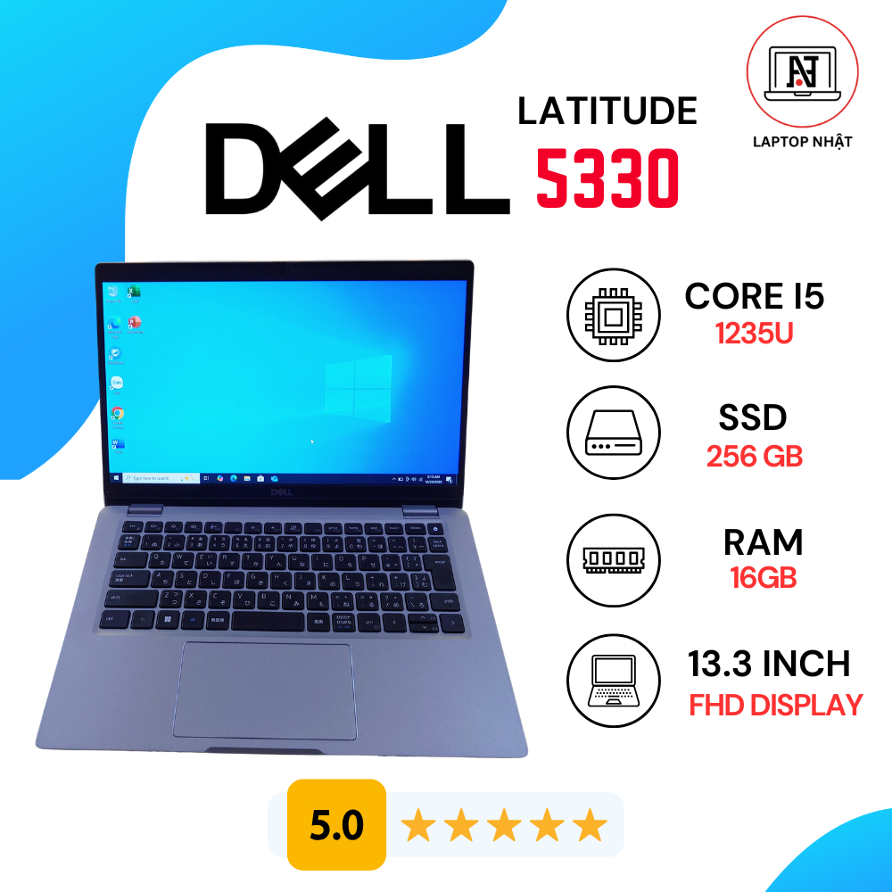 Dell Latitude 5330 | Core i5 - 1245U | RAM 16GB | SSD 256GB | 13.3" FHD
