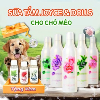  Sữa tắm cho chó thơm lâu  sữa tắm nước hoa cho chó Joyce and doll chai 400ml dưỡng lông tiện lợi 