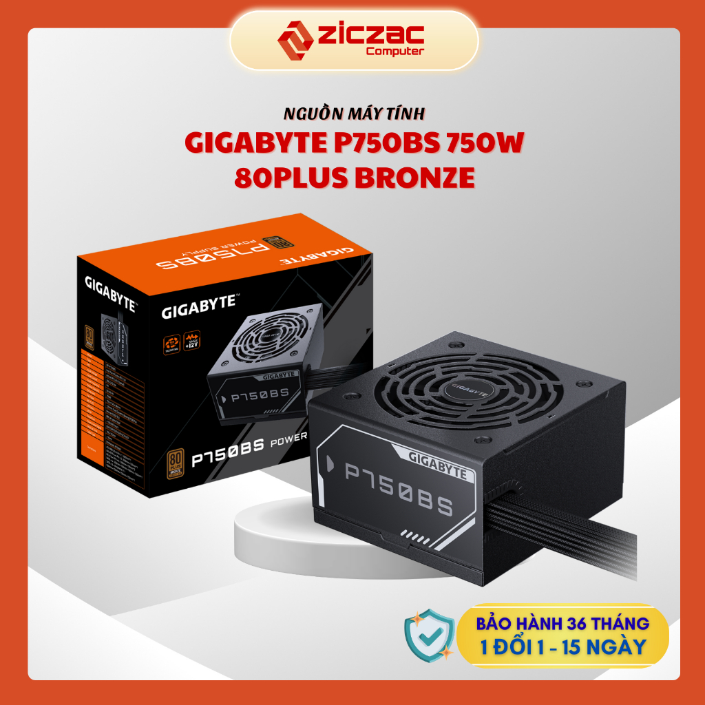 Nguồn Gigabyte P750BS 750W 80plus Bronze - chính hãng