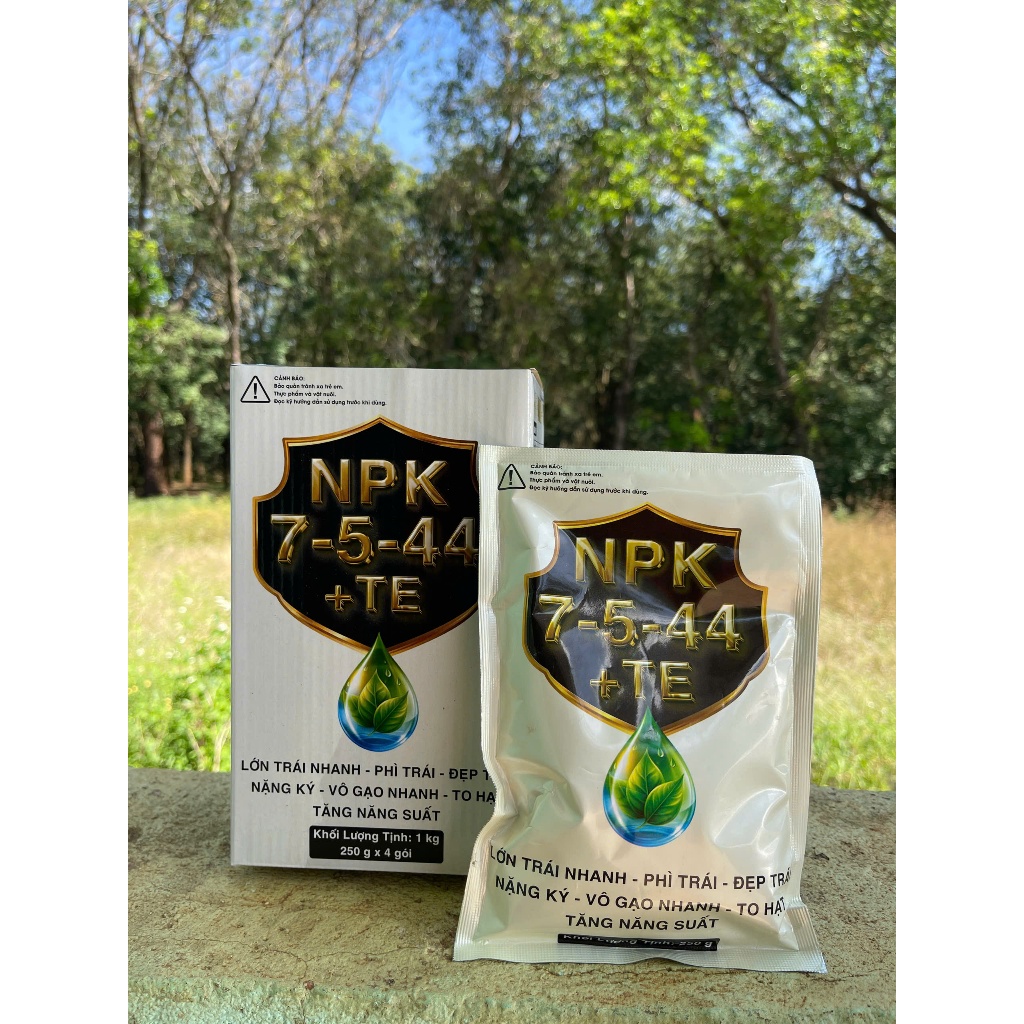 PHÂN BÓN NPK 7-5-44 + TE | LỚN TRÁI NHANH – NGỌT TRÁI – NẶNG KÝ