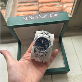 Đồng Hồ NAM, Niềng Băm rolexx NAM XANH BLUE size 41mm, Dây Thép Đúc Chống Nước 3Atm Bảo Hành 6T,