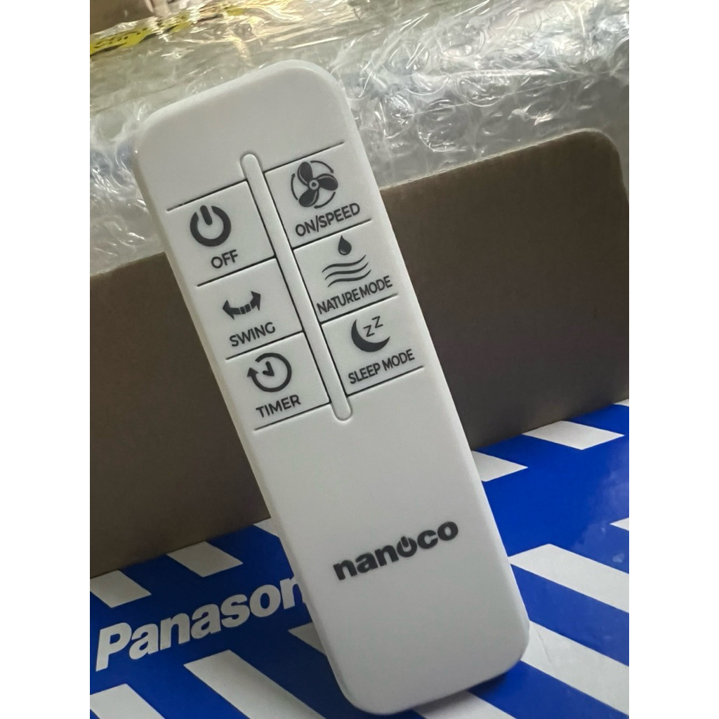 Remote quạt Nanoco model NOF1603G-RC, NOF1602G-RC, NWF1610RC