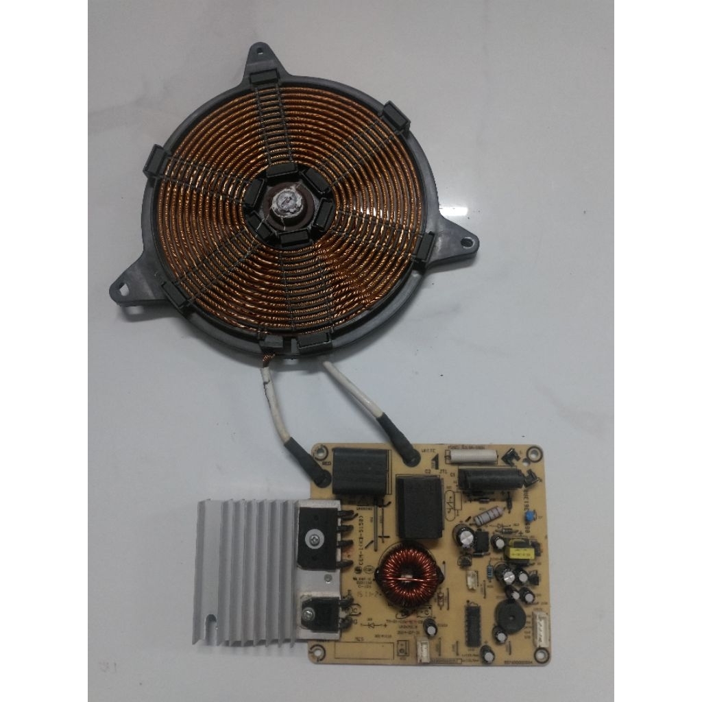 Mạch nguồn, mạch hiển thị bếp từ Midea MI2015DE