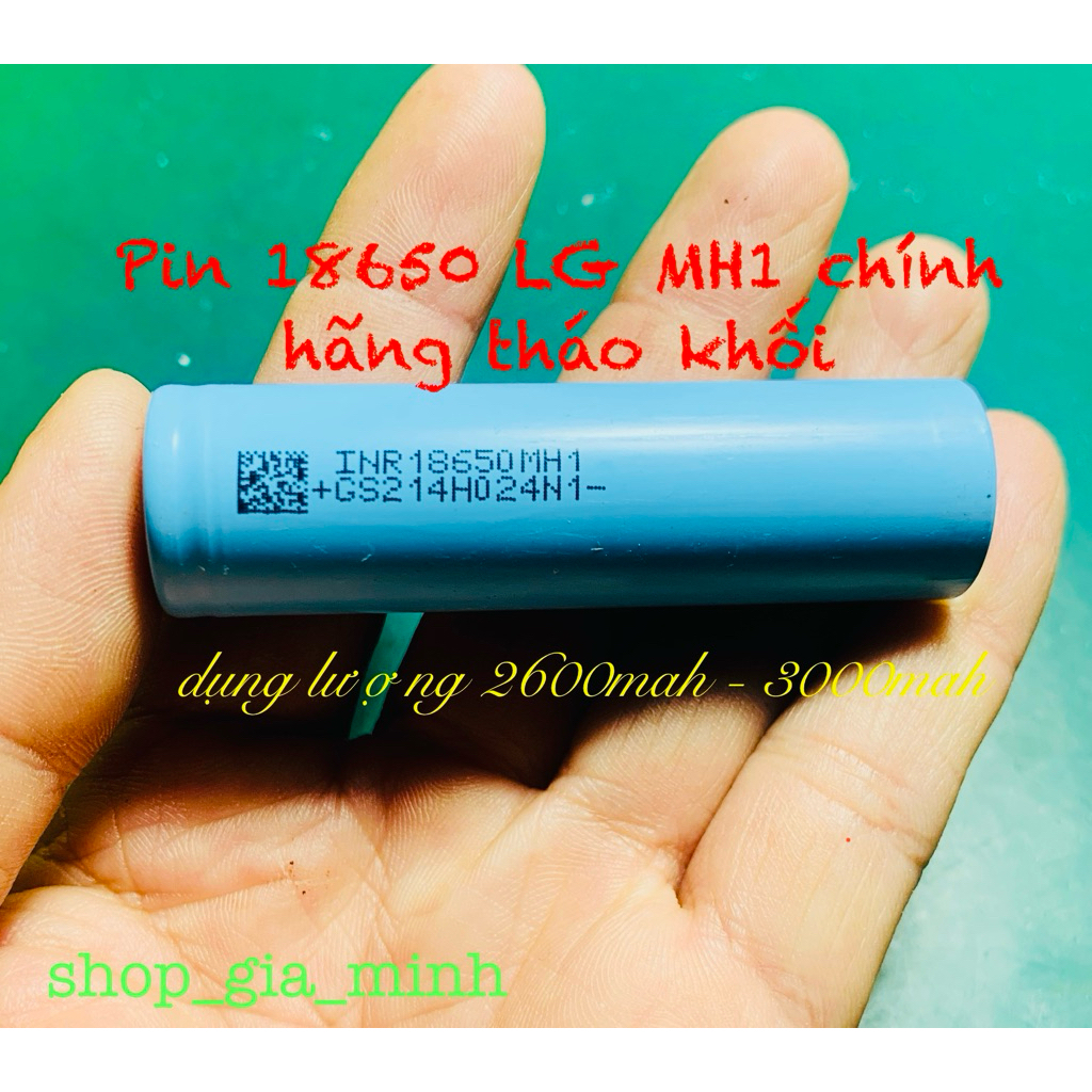 Cell 18650 LG mh1 tháo khối