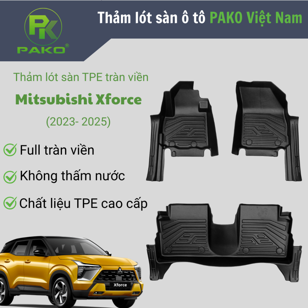 Thảm Lót Sàn Ô Tô TPE Khuôn Đúc Mitsubishi Xforce
