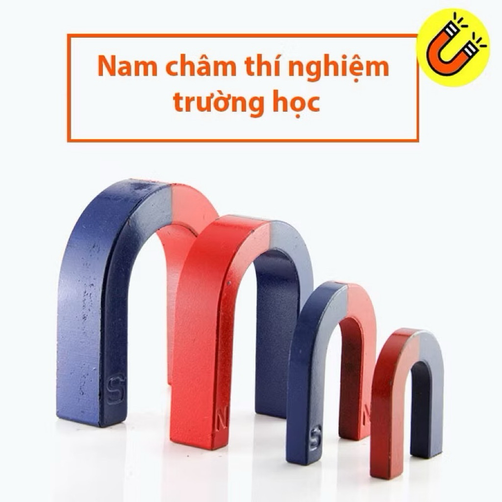 Bộ Nam Châm Chữ U 5x5 (Nam Châm Móng Ngựa) Mini – Học Tập & Thí Nghiệm