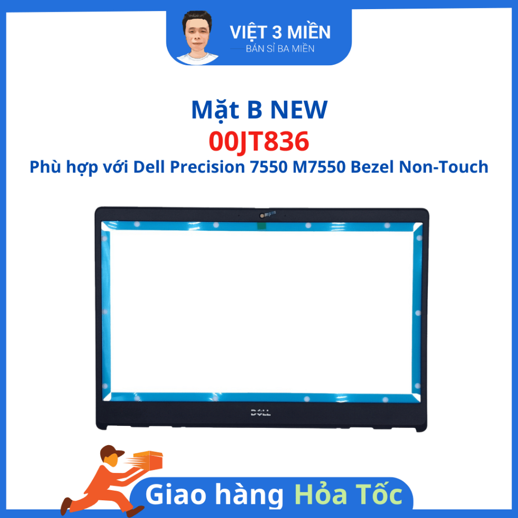 Mặt B Laptop Dell Precision 7550 / 7560  – Vỏ B Viền B màn hình Dell Precision 7550 / 7560 Mã 09485G