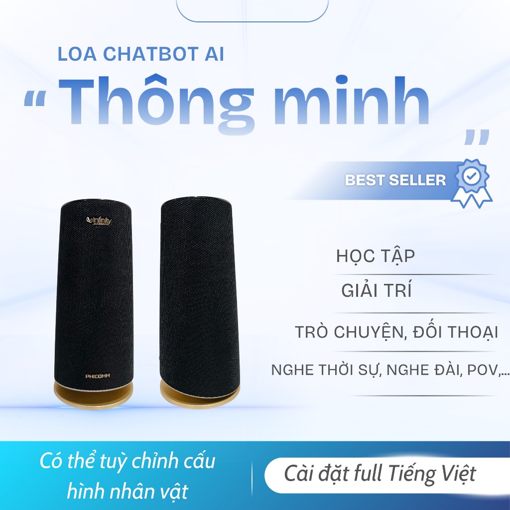Loa Chatbot AI Phicom R1 - Trợ lý ảo thông minh
