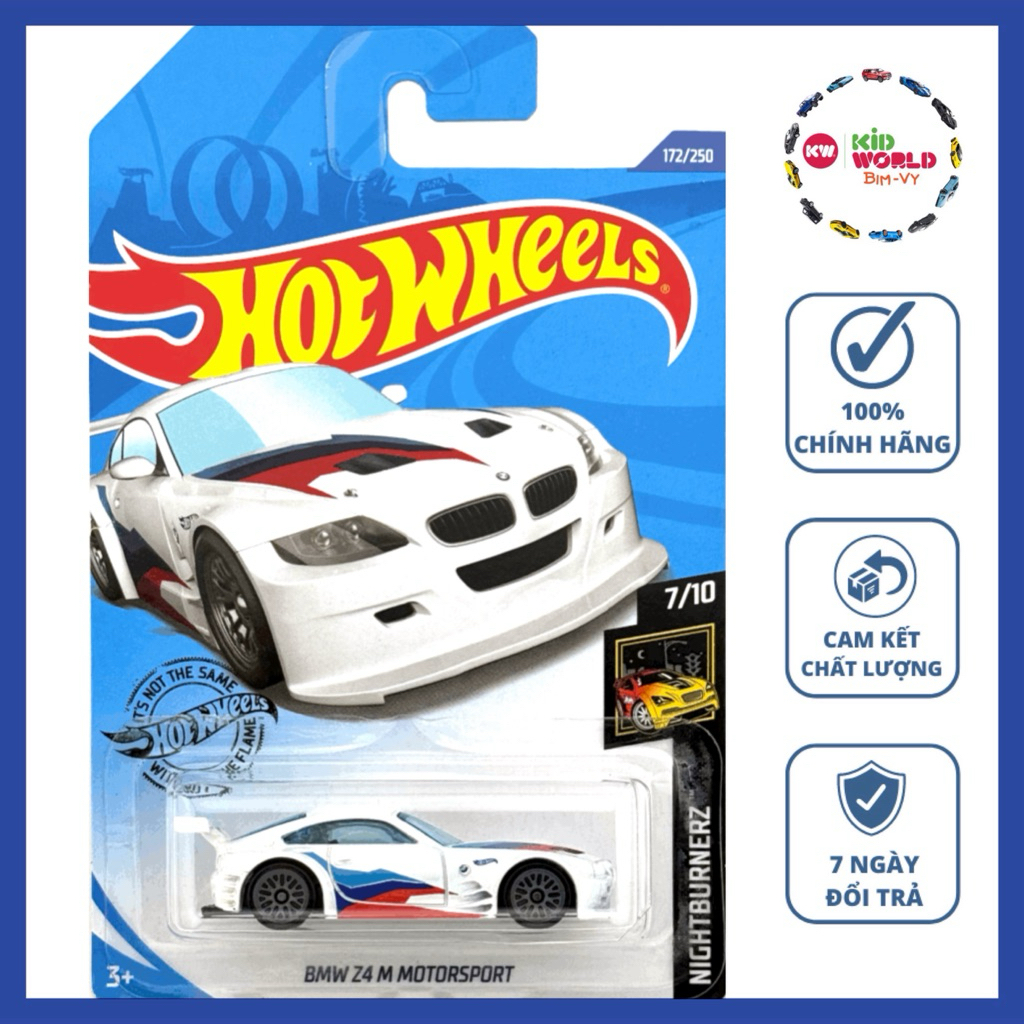 Xe mô hình Hot Wheels basic BMW Z4 M Motorsport GHD16.