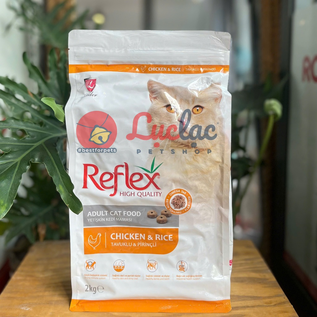 Hạt Reflex Adult vị Gà Gạo cho mèo - Túi 1kg
