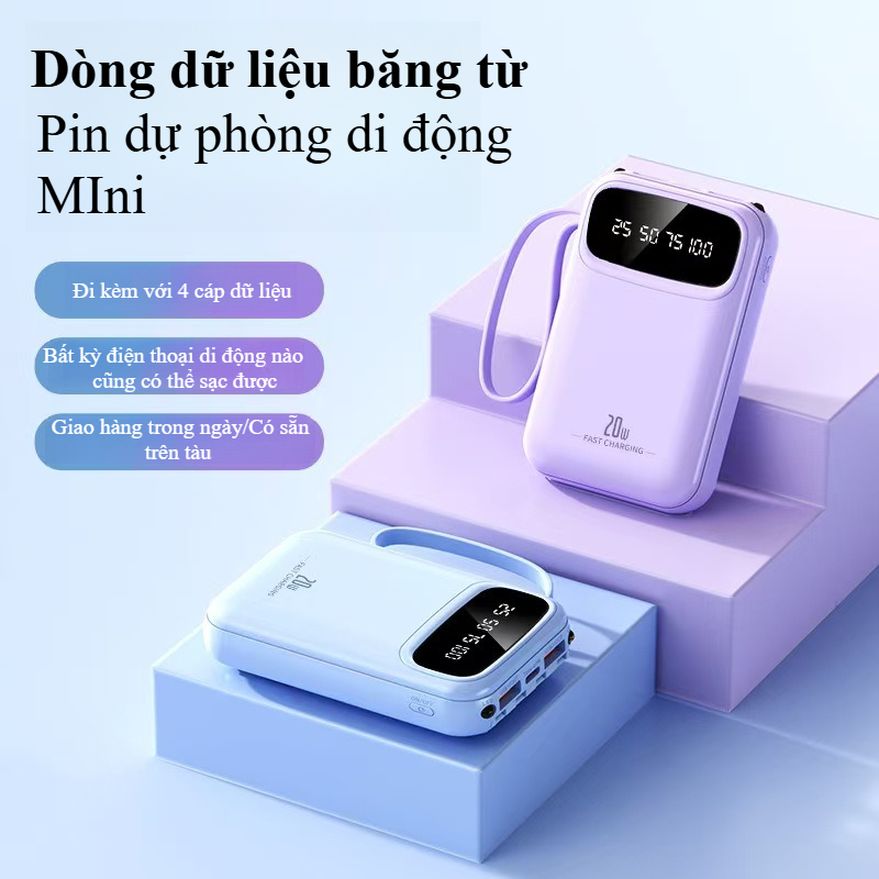 Pin Dự Phòng X279 20000mAh Sạc Nhanh – Mini Nhỏ Gọn, Dung Lượng Lớn, Tiện Lợi Mang Theo | BigBuy360 - bigbuy360.vn