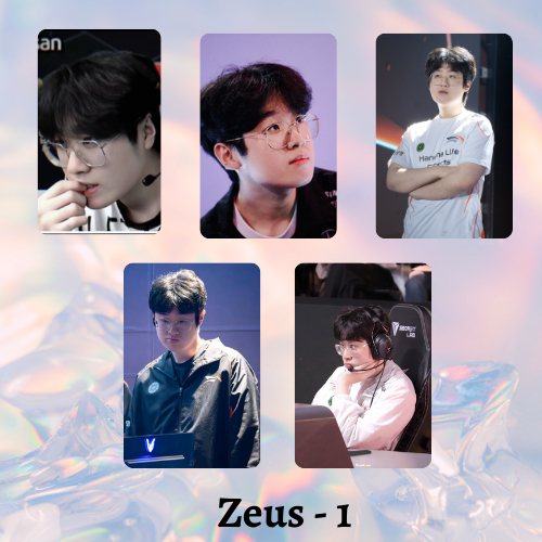Set 5 card bo góc Zeus-HLE-Cán BÓNG- ảnh đẹp xinh