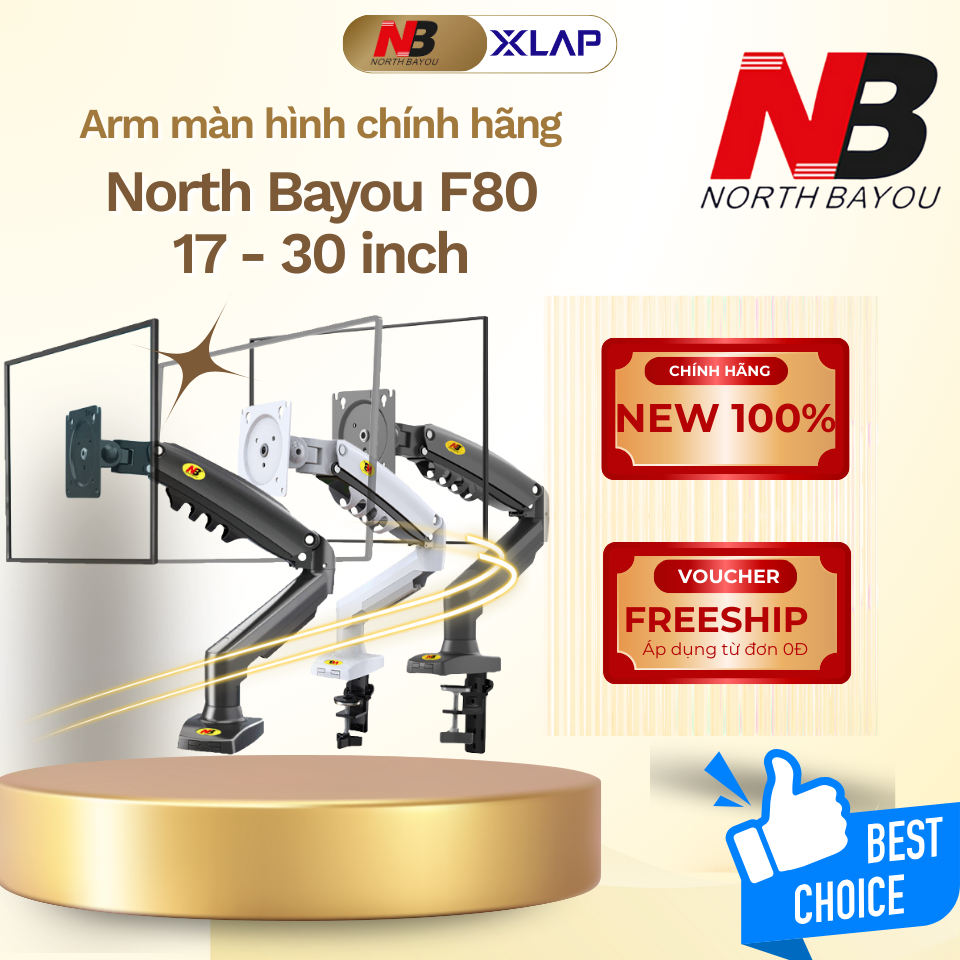 Arm/Giá đỡ màn hình máy tính North Bayou NB F80 17-30inch