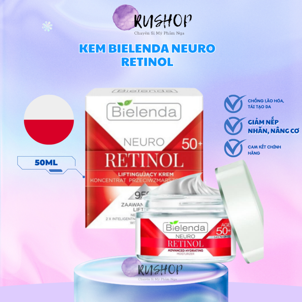 Kem dưỡng chống lão hóa Bielenda Neuro Retinol - Kem Bielenda Retinol