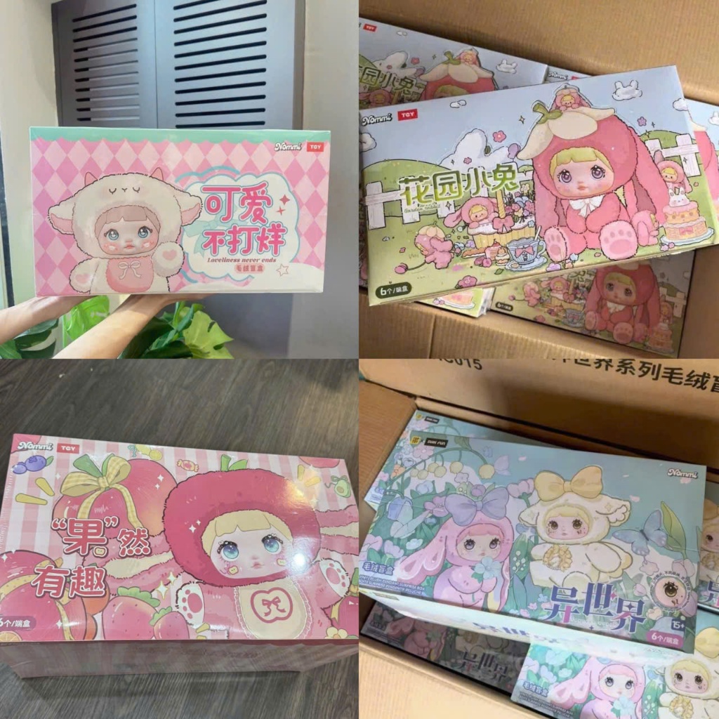 [Full set 6 box] Blindbox Nomi V1 V2 V3 V5 V6 mắt xoay làm móc khóa treo túi