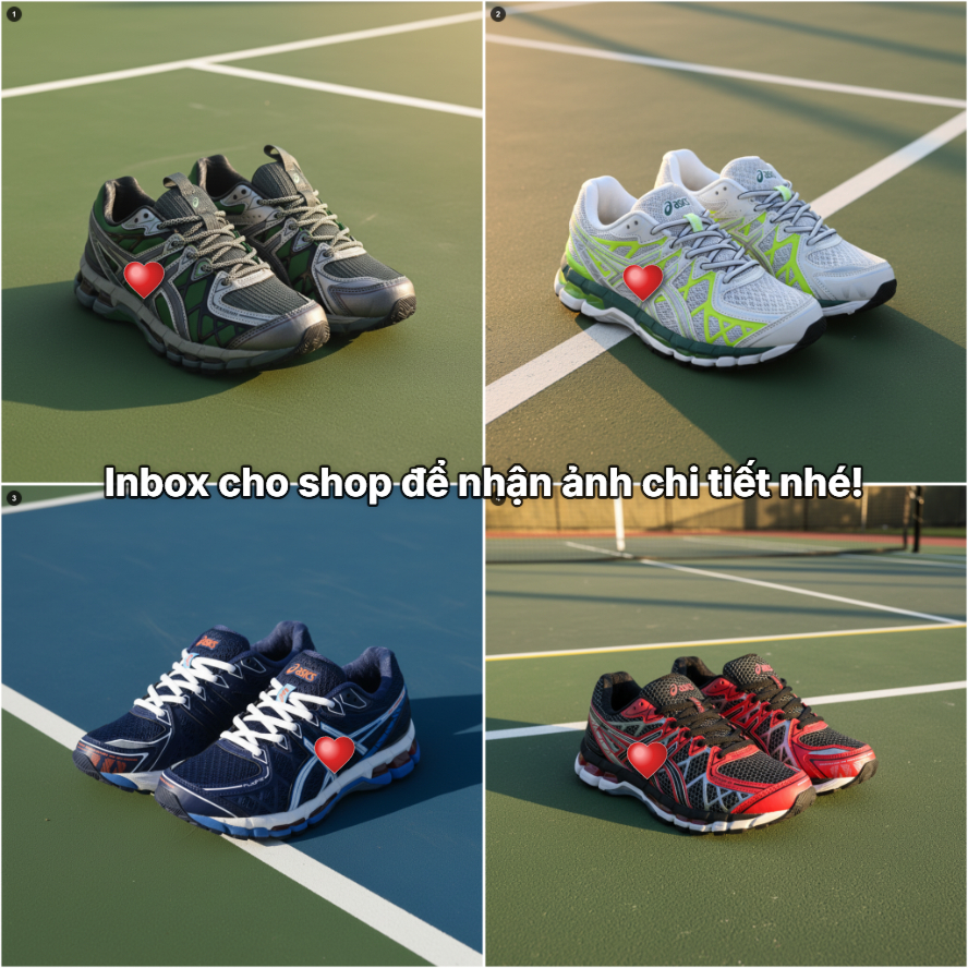 Giày sneaker đầy đủ hình ảnh chi tiết các màu Order-𝙶𝚎𝚕-𝙺𝚊𝚢𝚊𝚗𝚘 JFD489