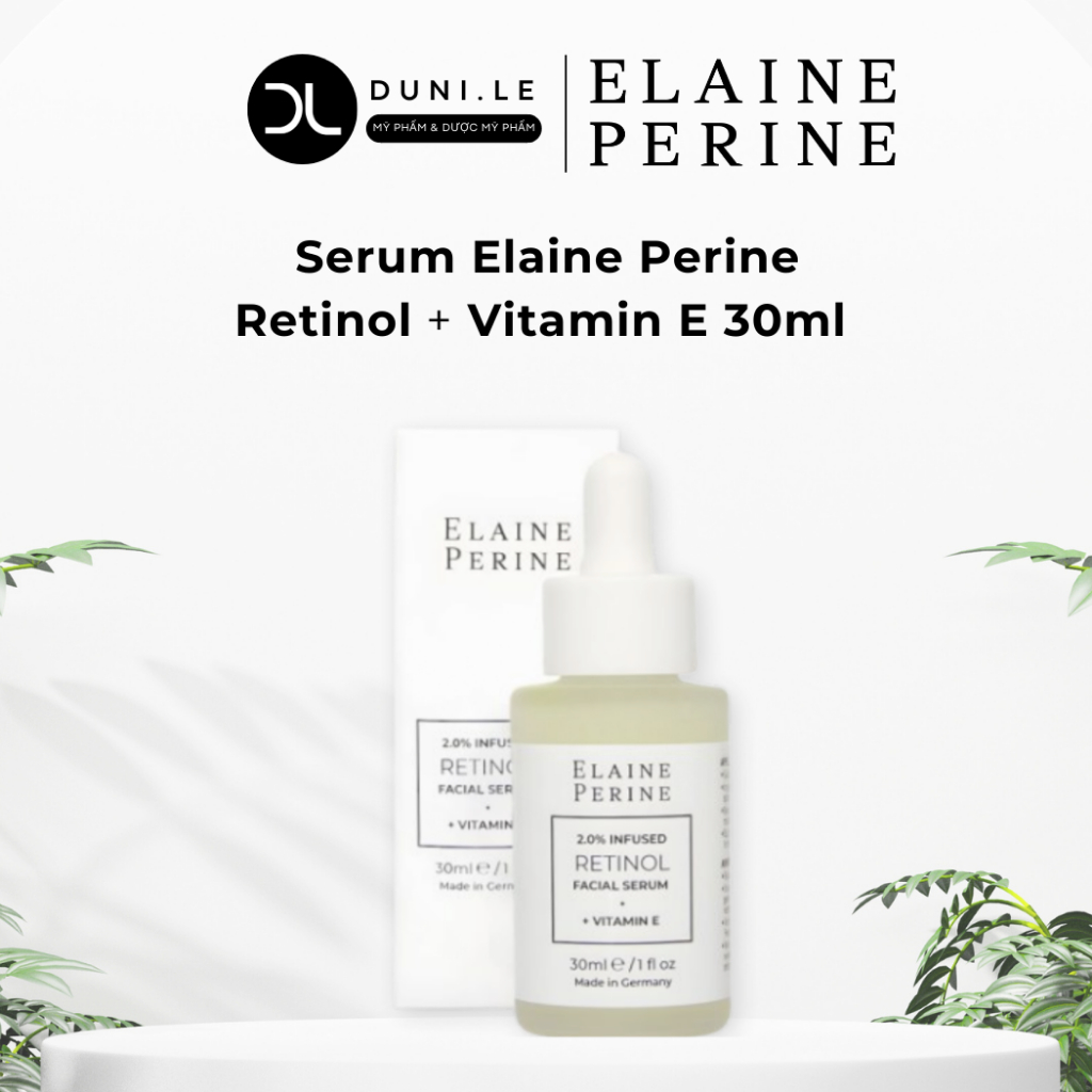 Serum Elaine Perine Retinol 2.0% Infused Retinol Serum + Vitamin E 30ml trẻ hoá, xoá nhăn | Duni Le 