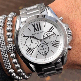 Đồng hồ nam michael kors mk5535 dây kim loại silver size 42mm - michael kors bradshaw