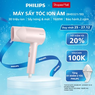  Máy Sấy Tóc PHILIPS Series 3000 BHD321 50 Công Suất 1600 W Tăng Cường Ion Âm Bảo Hành 24 Tháng 