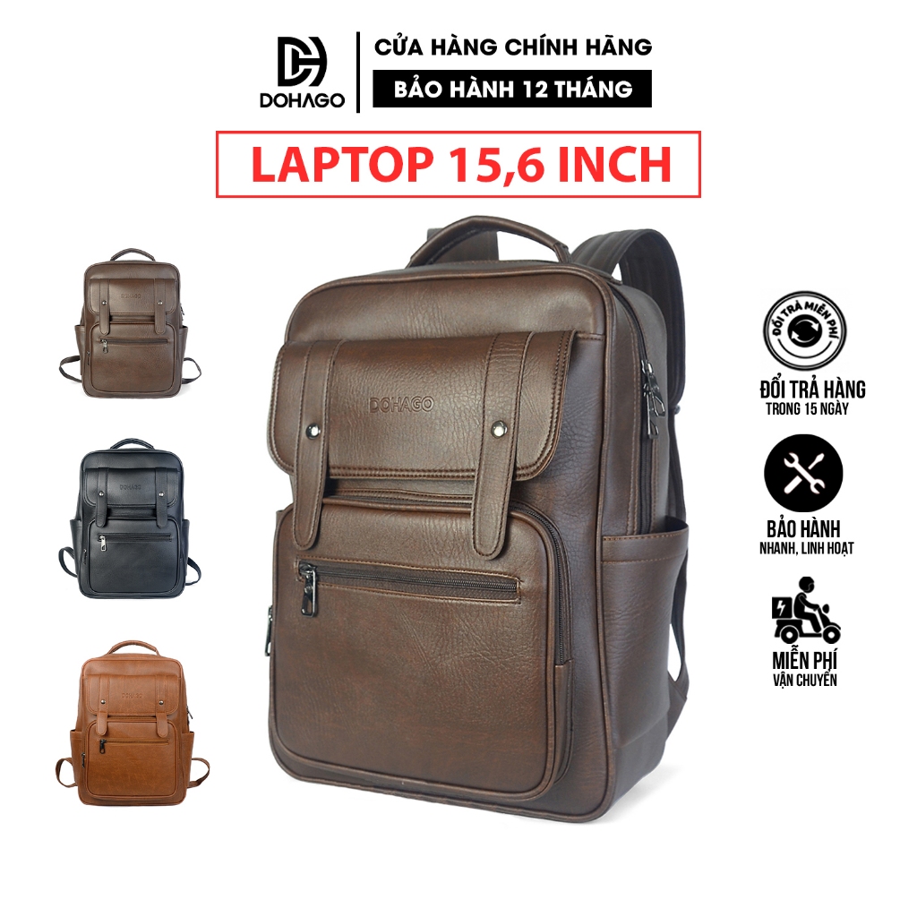 Balo Da DOHAGO Đa Năng Có Ngăn Đựng Laptop 15.6" - BNA01